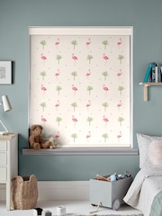 Sara Miller Cream Flamingo Made to Measue Roller Blinds - Image 2 of 6