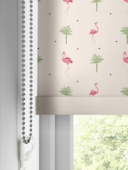 Sara Miller Cream Flamingo Made to Measue Roller Blinds - Image 4 of 6