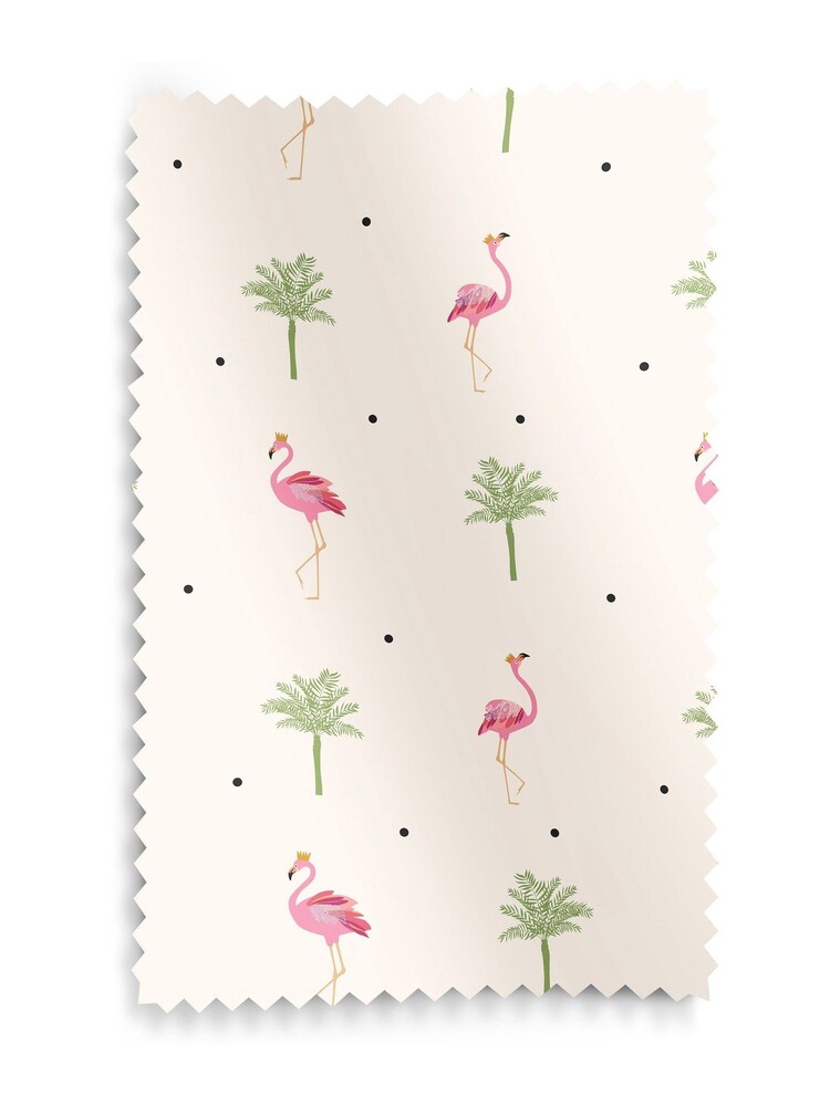 Sara Miller Cream Flamingo Made to Measue Roller Blinds - Image 5 of 5