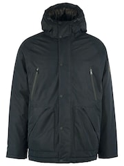 Barbour® International Fleat Waterproof Hooded Black Jacket - Image 6 of 8