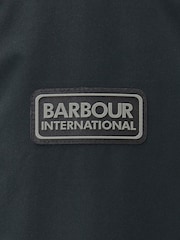 Barbour® International Fleat Waterproof Hooded Black Jacket - Image 7 of 8