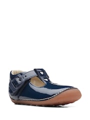 Clarks Blue Multi Fit Patent Tiny Beat Toddler Shoes - Image 3 of 7