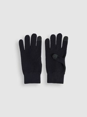 Reiss Navy Chesterfield Gs Merino Wool Hat, Scarf, and Gloves Set - Image 3 of 6