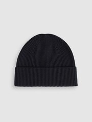 Reiss Navy Chesterfield Gs Merino Wool Hat, Scarf, and Gloves Set - Image 4 of 6