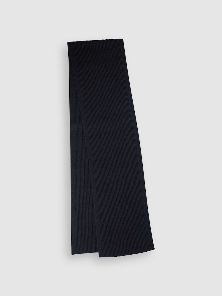 Reiss Navy Chesterfield Gs Merino Wool Hat, Scarf, and Gloves Set - Image 6 of 6