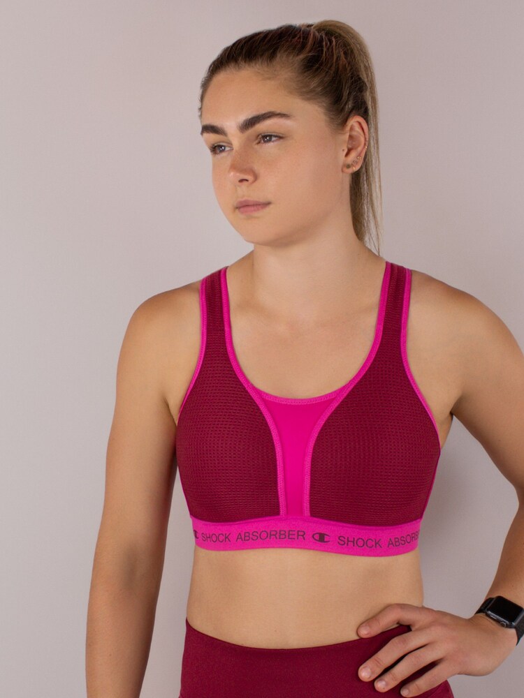 Shock Absorber Pink Ultimate Run Padded New Bra - Image 1 of 6