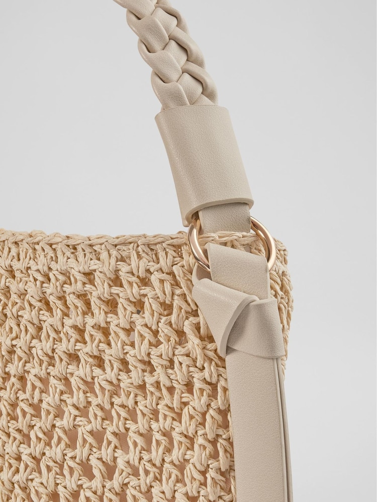LK Bennett Natural Isabella Raffia Bag - Image 4 of 4 LK Bennett Natural Isabella Raffia Bag - Image 4 of 4