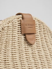 LK Bennett Natural Lorena Wicker Shoulder Bag - Image 5 of 6