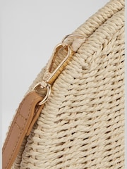 LK Bennett Natural Lorena Wicker Shoulder Bag - Image 6 of 6