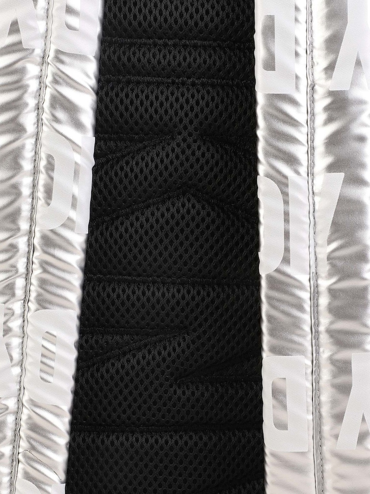 DKNY Silver Metallic Logo Backpack - Image 5 of 5 DKNY Silver Metallic Logo Backpack - Image 5 of 5