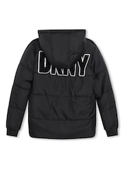 DKNY Wendbarer Steppmantel mit Logo, Silberfarben - Bild 3 von 6