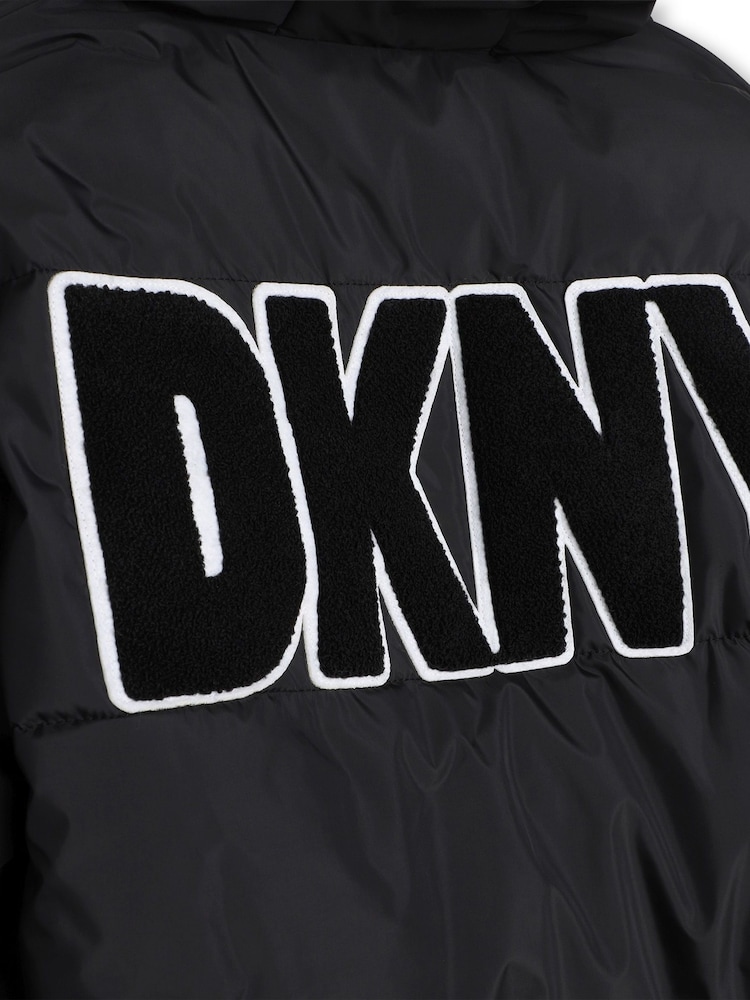 DKNY Wendbarer Steppmantel mit Logo, Silberfarben - Bild 6 von 6