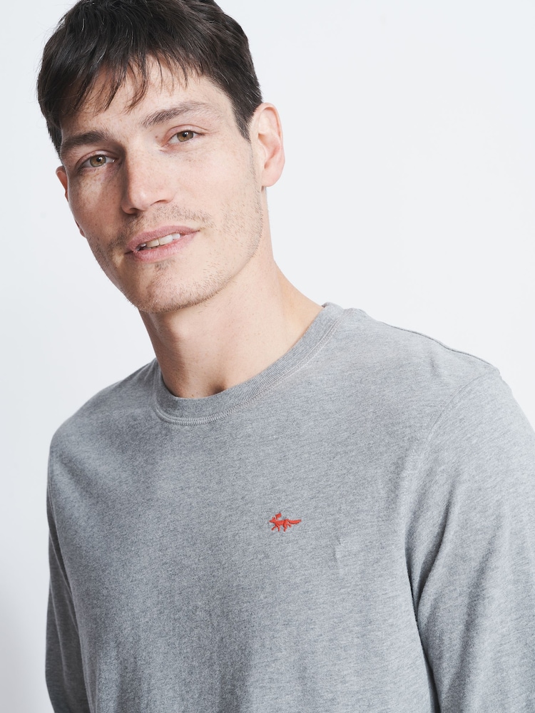 Aubin Buttermere Cotton Long Sleeve T-Shirt - Image 1 of 5