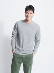 Aubin Buttermere Cotton Long Sleeve T-Shirt - Image 3 of 5