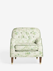 Nina Campbell Springtime Leaves Green Walton Accent Chair - Image 2 of 7