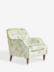 Nina Campbell Springtime Leaves Green Walton Accent Chair - Image 3 of 7
