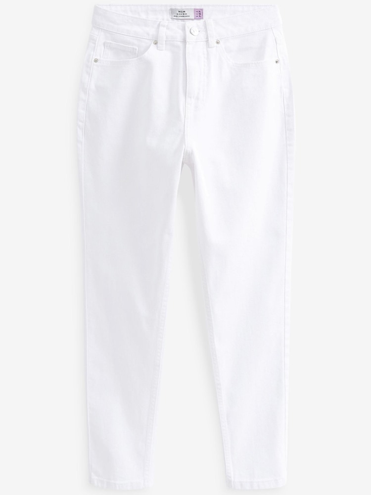 White Mom Jeans - Image 3 of 3