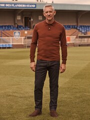 Brick Red Regular Signature Merino Long Sleeve Polo Shirt - Image 2 of 9