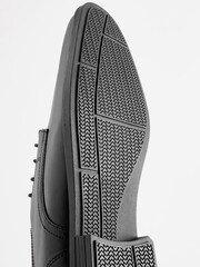 Schwarz - Weite Passform - Derby-Schuhe aus Leder - Bild 6 von 6
