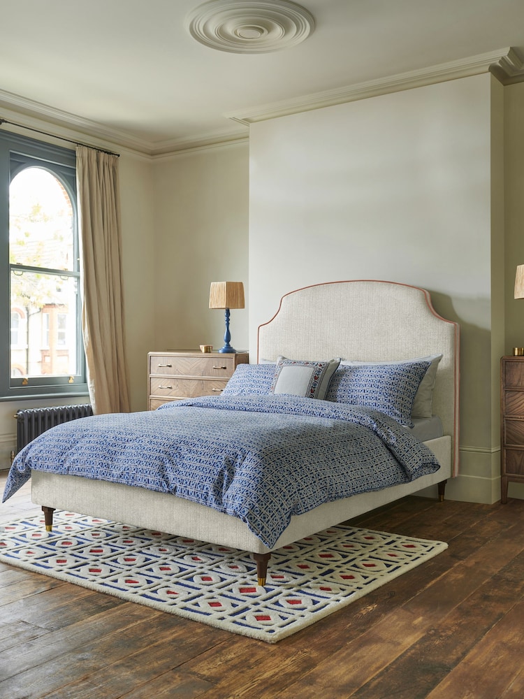 Nina Campbell Clabon Natural Lowndes Bed Upholstered - Image 1 of 3