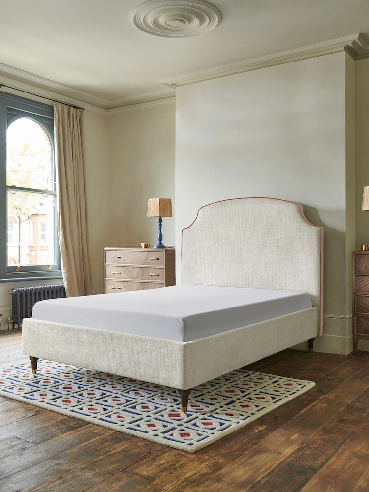 Nina Campbell Clabon Natural Lowndes Bed Upholstered - Image 2 of 3