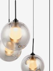 MADE.COM Smoke Grey Chandelier Masako Light - Image 3 of 5