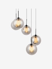 MADE.COM Smoke Grey Chandelier Masako Light - Image 4 of 5