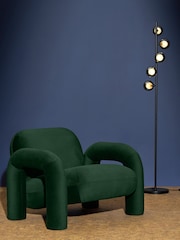 MADE.COM Smoke Grey Masako Floor Lamp - Image 1 of 4