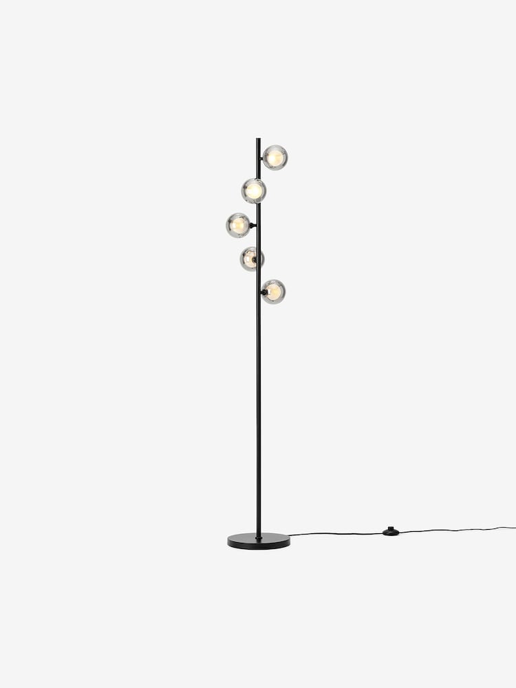 MADE.COM Smoke Grey Masako Floor Lamp - Image 2 of 4