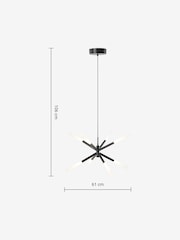 MADE.COM Black Wanda Pendant Ceiling Light - Image 5 of 5