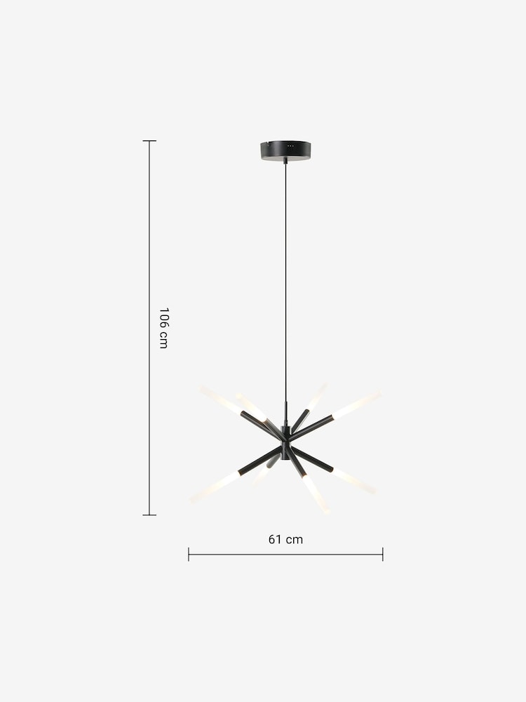 MADE.COM Black Wanda Pendant Ceiling Light - Image 5 of 5