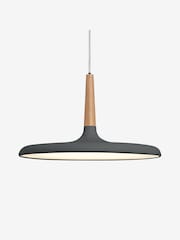 MADE.COM Grey Tina Pendant Ceiling Light - Image 1 of 7