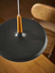 MADE.COM Grey Tina Pendant Ceiling Light - Image 3 of 7