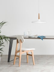 MADE.COM White Tina Pendant Ceiling Light - Image 1 of 3