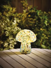 Multi Solar Confetti Glass Mushroom Outdoor Light - Image 1 of 5