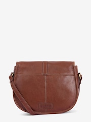 Barbour® Brown Laire Medium Leather Saddle Bag - Image 2 of 6