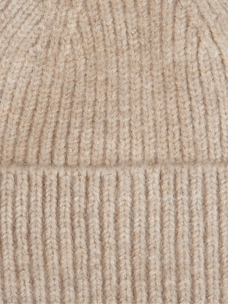 Barbour® Light Pink Pendle Logo Beanie Hat - Image 4 of 4 Barbour® Light Pink Pendle Logo Beanie Hat - Image 4 of 4