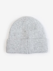 Barbour® Light Grey Pendle Logo Beanie Hat - Image 2 of 4