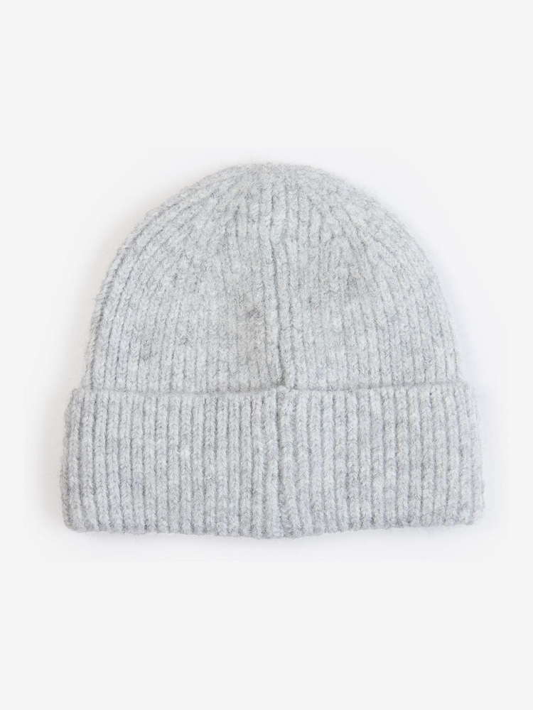 Barbour® Light Grey Pendle Logo Beanie Hat - Image 2 of 4