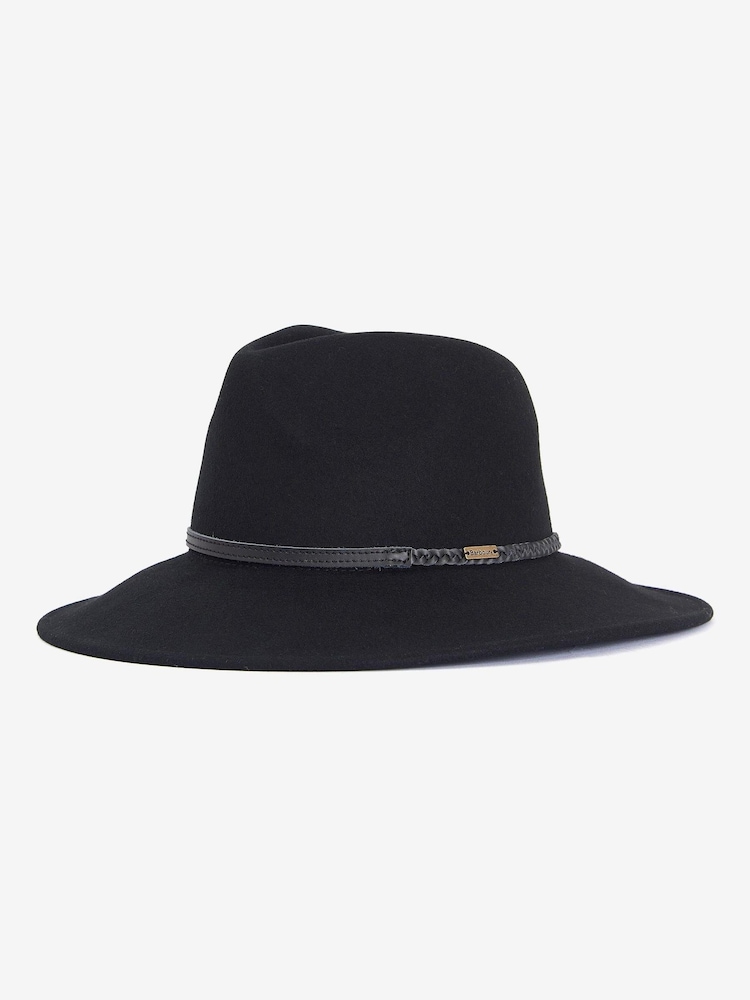 Barbour® Black Fedora Hat - Image 1 of 3
