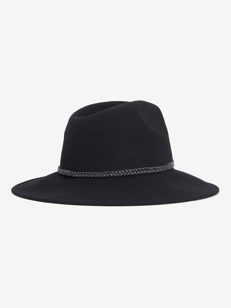 Barbour® Black Fedora Hat - Image 2 of 3