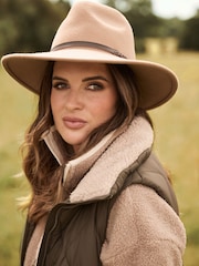 Barbour® Camel Fedora Hat - Image 1 of 4