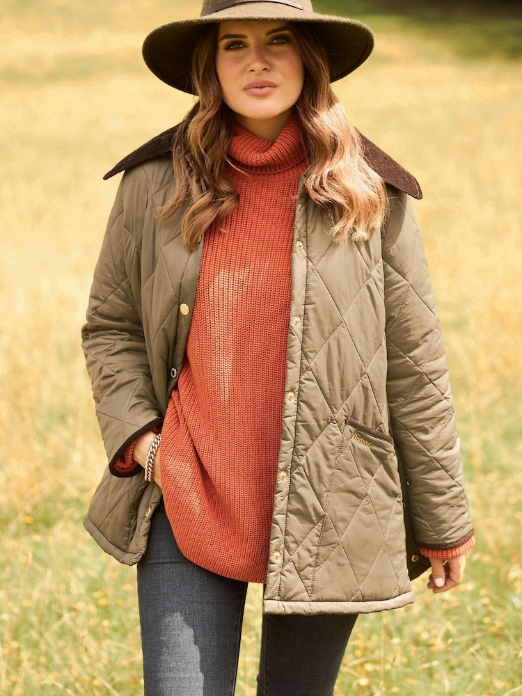 Barbour® Olive Green Fedora Hat - Image 2 of 5