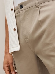 Stone Slim Smart Cotton Stretch Cargo Trousers - Image 5 of 8