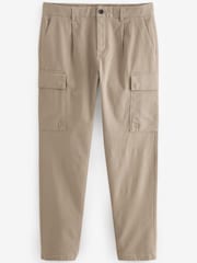 Stone Slim Smart Cotton Stretch Cargo Trousers - Image 6 of 8