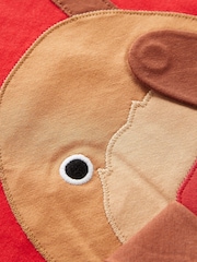 Red Reindeer Long Sleeve Christmas T-Shirt (3mths-7yrs) - Image 6 of 6