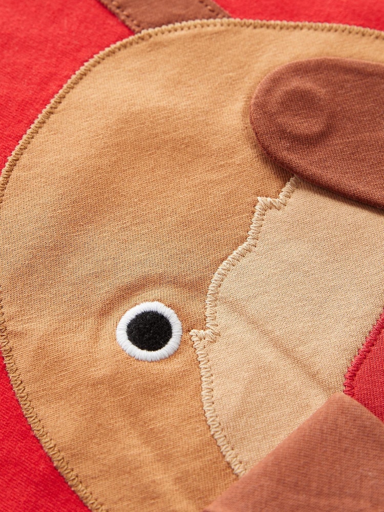 Red Reindeer Long Sleeve Christmas T-Shirt (3mths-7yrs) - Image 6 of 6