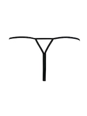Pour Moi Black For Your Eyes Only Crotchless Thong - Image 4 of 4