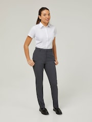 Trutex Girls 2 Pack Short Sleeve Fitted White School Shirts - Image 1 of 7
