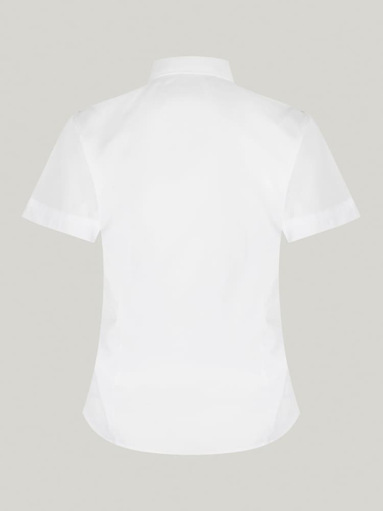Trutex Girls 2 Pack Short Sleeve Fitted White School Shirts - Image 7 of 7